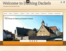 Tablet Screenshot of dashingdackels.com